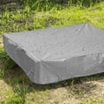 thumbnail image 3 of Sandbox Cover, Square Protective Cover for Sand and Toys Away from Dust and Rain, Sandbox Canopy with Drawstring, Sandpit Pool Co, 3 of 9