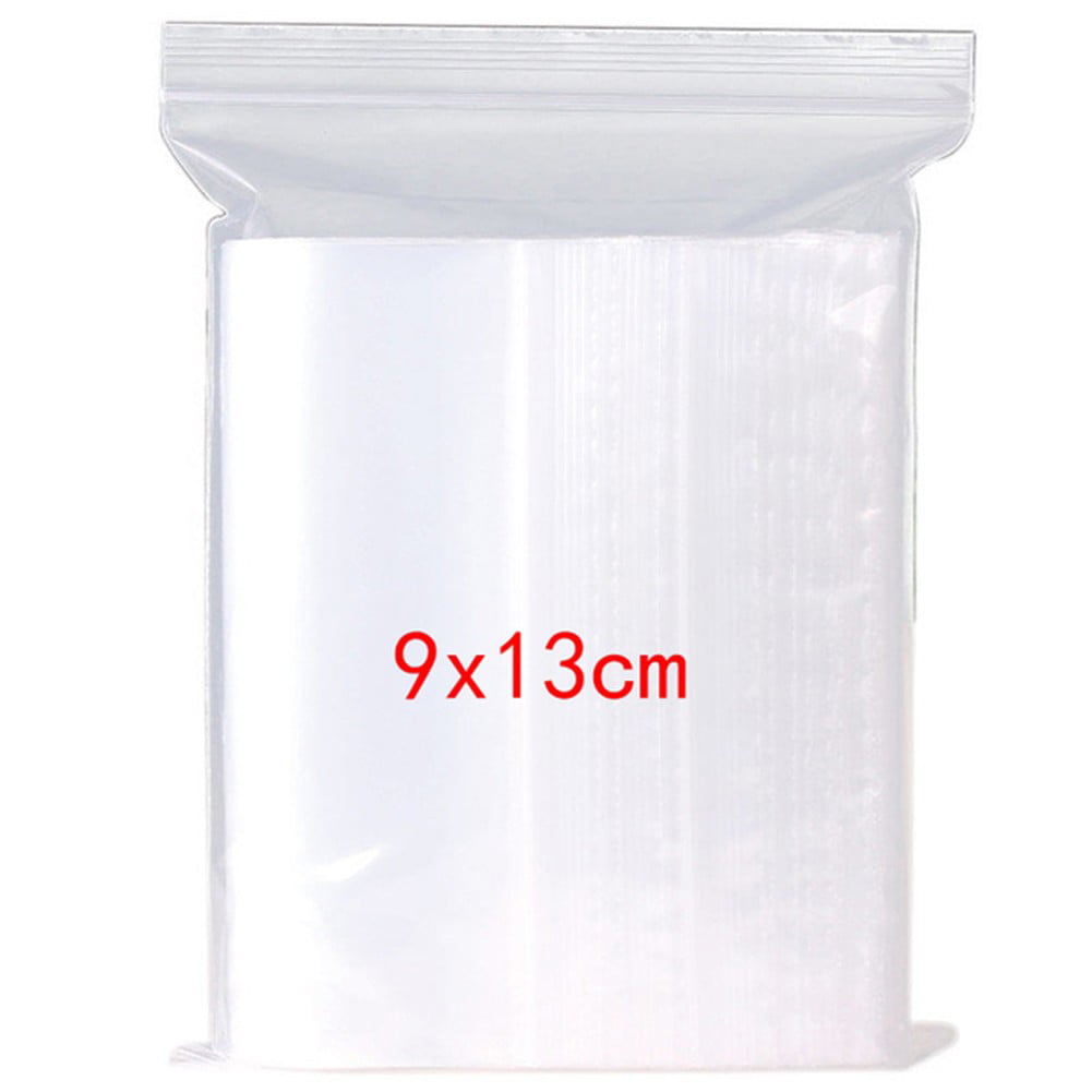 StoBag 50pcs Transparent Clothing Packaging Zipper Bags Plastic Clear Travel  Sealed Reusable Ziplock Storage Pouches Wholesale