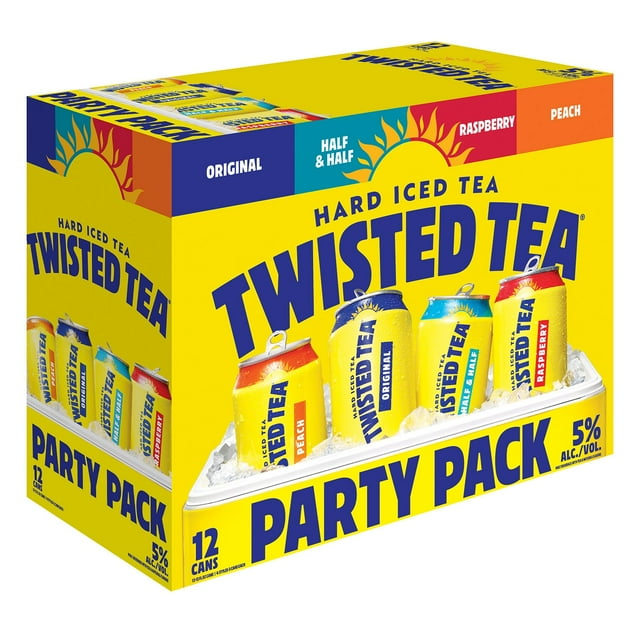 Twisted Tea Party Pack Hard Iced Tea Variety Pack, 12 fl. oz. can, 12 pk.