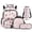 Red Cherry, variant on HUIACONG 17" Floral Cow Girls School Backpack 4PCS Set, Aesthetic Bookbag with Insulated Lunch Box for Kids Age 8-14