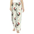 thumbnail image 2 of Goofa Christmas Pug Dog Printed Soft Pajama Pants for Women, Wide Leg Comfy Casual Lounge Yoga Pants-Small, 2 of 9