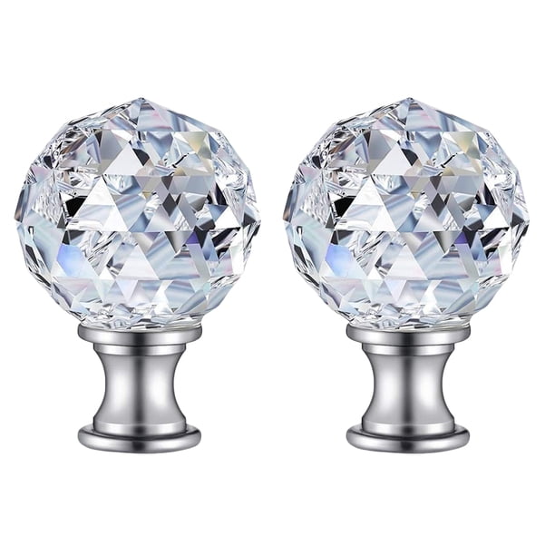 2 remates para pantalla de lámpara, pomo decorativo para lámpara de mesa o de pie