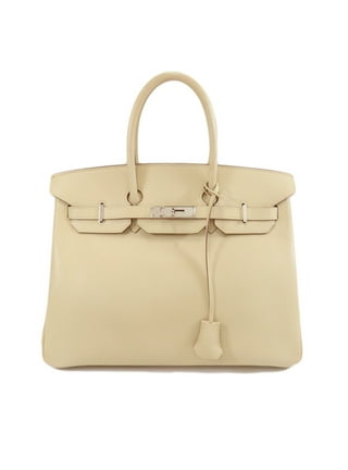Hermès - Authenticated Birkin 35 Handbag - Leather Blue Plain for Women, Good Condition