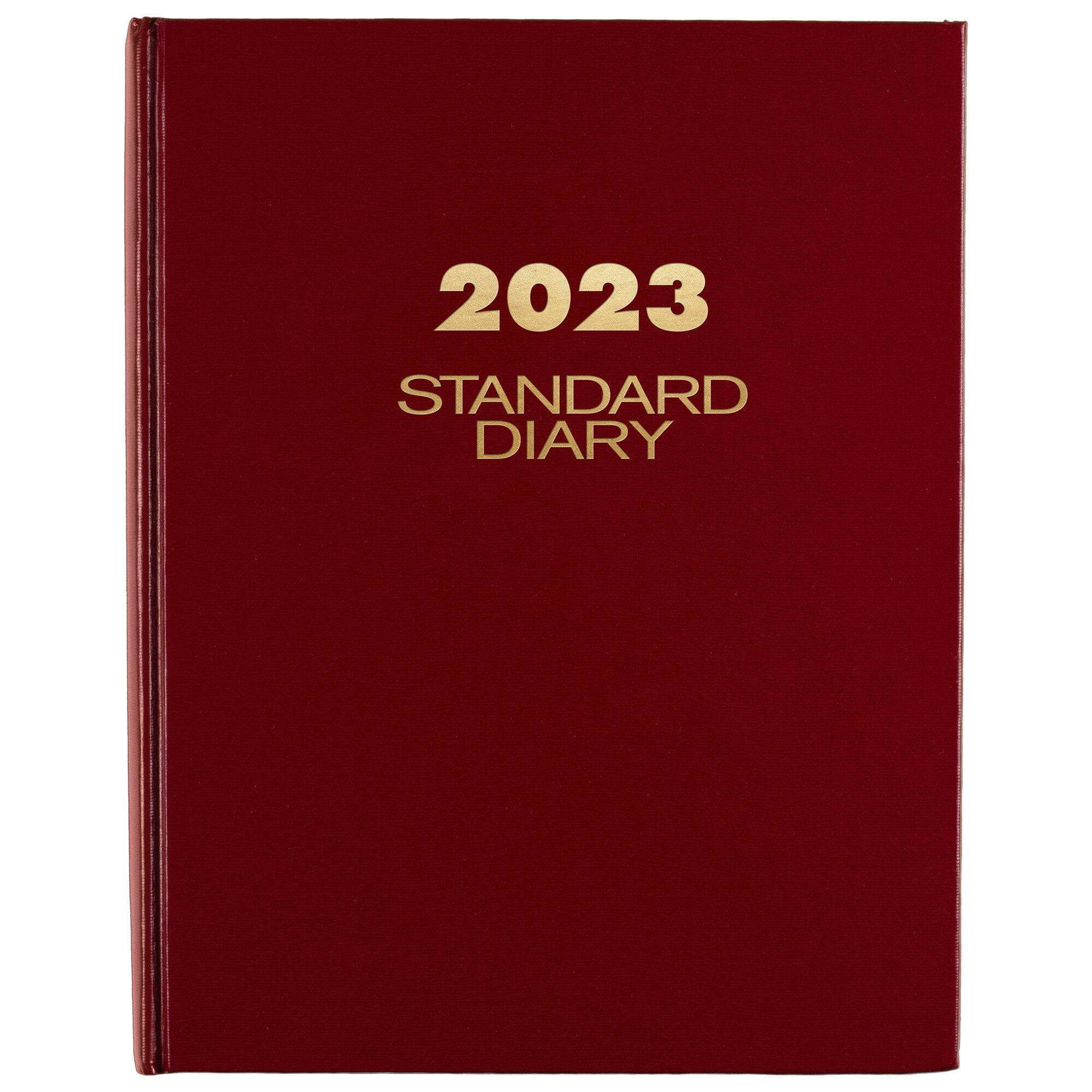 ATAGLANCE Standard Diary 2023 Daily Diary, Red, Medium, 7 1/2" x 9 1/
