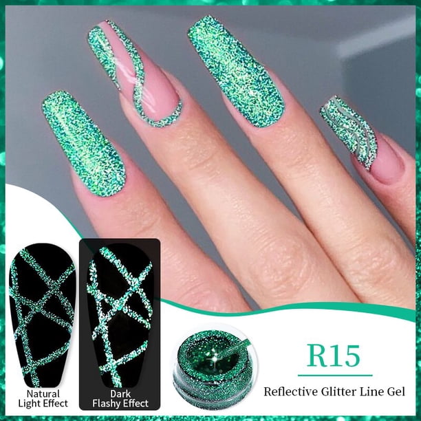 LILYCUTE 5ml Pull Line Gel esmalte de uñas Color blanco plateado Graffiti para línea de pintura francesa pincel de línea fina 2 en 1 Gel UV para decoración de uñas zhangmengya LED