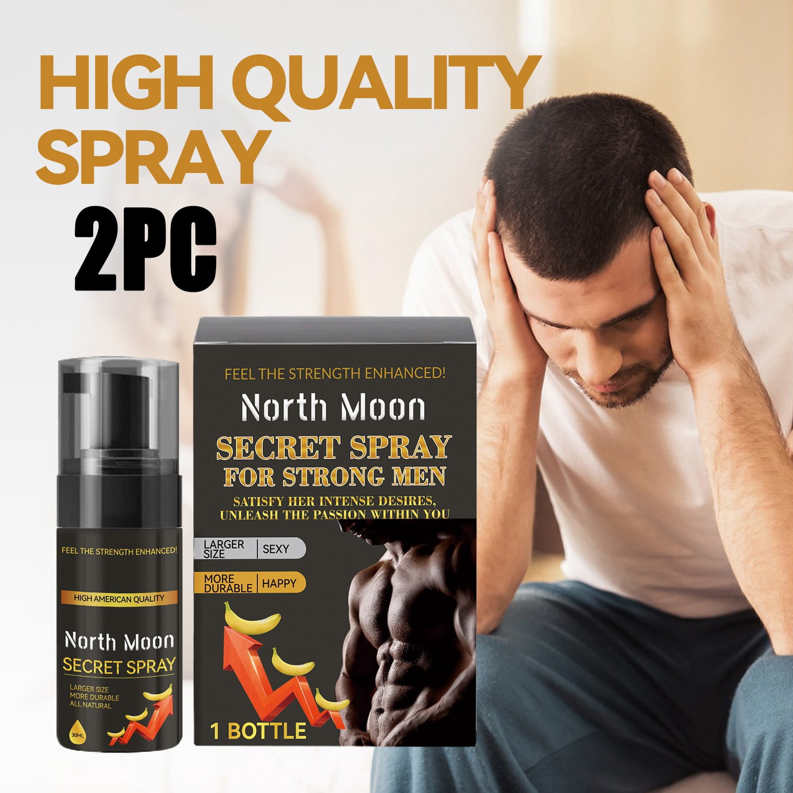 SDHJKSIN 30ML Secret Spray For Strong Men The Male Delay Spray