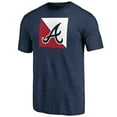 thumbnail image 2 of Men's Navy Atlanta Braves Pregame Vibe Tri-Blend T-Shirt, 2 of 3