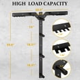 thumbnail image 3 of Mikolo Wall Mounted Storage Rack,  6 Pegs 5 Hooks and 2 Barbell Storage Rack, 850LBS Loading Capacity, 3 of 9