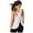 White, variant on yunLCZ Square Neck Tank Top Women's Casual Cross Back Yoga Shirt Sleeveless Back Workout Sports Vest Top Summer Sleeveless Tops