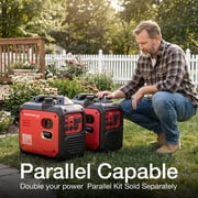 PowerSmart 2500W Portable Inverter Gas Generator Super Quiet Low Oil Shutdown Low Noise for Camping