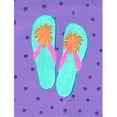 thumbnail image 1 of Flip Flops Purple Flag - Garden Size, 1 of 1
