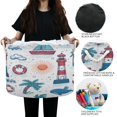 thumbnail image 6 of Round Toy Storage Basket Foldable Storage Basket for Home Decor Laundry Basket20" x 14" Adventure in The Sea, 6 of 6