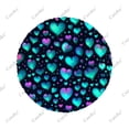 thumbnail image 3 of Motif Mignon Dessin à la Main Cœurs Polyester Housse de Roue de Rechange Universelle pour Remorque RV SUV Camion Campeur, 3 of 5