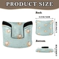 thumbnail image 2 of Haosy Cute Little Baseballs Golf Mallet Putter Cover Strong Magnetic Leather Golf Club Headcover Closure, 2 of 7