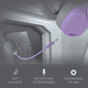 thumbnail image 3 of Audífonos Gamer Redragon Ire Pro Morado Wireless, 3 of 5