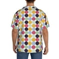 thumbnail image 5 of Balery Polka Dot Men's Casual Button Down Shirt Short Sleeve Textured Summer Cuban Beach Shirts-XX-Large, 5 of 7