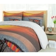 thumbnail image 5 of Ambesonne Nature Duvet Cover Sets, Beach with Colorful Sky, 2-King, Orange Red Grey, 5 of 7