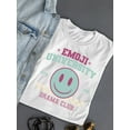 thumbnail image 3 of Emoji University Drama Club - Retro Smile Emoji Women's T-shirt, 3 of 4