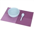 thumbnail image 3 of DEWIN Table Mats Set - 4 pcs Rectangle Table Mats for Dining Table Plaid Pattern Dining Placemat Home Kitchen Supplies(purple), 3 of 8