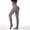 Grey, variant on Women's High-Waisted Shaping Footed Tights, Nylon, 2 Pairs