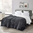 thumbnail image 3 of Sherpa Fleece Blanket Throws For Sofas Large - Soft Fluffy Thick Grey Throw, 3 of 9