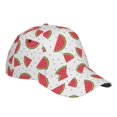 thumbnail image 4 of Xecao Hand Drawn Watermelon for Baseball Cap: Unisex, crafted from classic polyester twill fabric, featuring a soft unconstructed design, 4 of 9