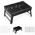 thumbnail image 4 of Uten Portable Charcoal Grill, Folding Stainless Steel BBQ Grill with Tools for Outdoor Camping, Beach, Picnics and Backyard, 4 of 10