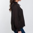thumbnail image 6 of Elsie & Zoey Merrick Ruffle Tie Keyhole Neck Long Sleeve Blouse for Women, 6 of 6