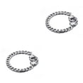 thumbnail image 4 of Sonducket Cadena de acero Joyería de acero inoxidable Enlace Presente masculina Esposas Esposas de moda Decoración de moda 2Conjunto, 4 of 6