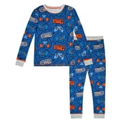 Sleep On It Boys 2-Piece Super Soft Jersey Long Sleeve Snug-Fit Pajama Set - Gaming , 4