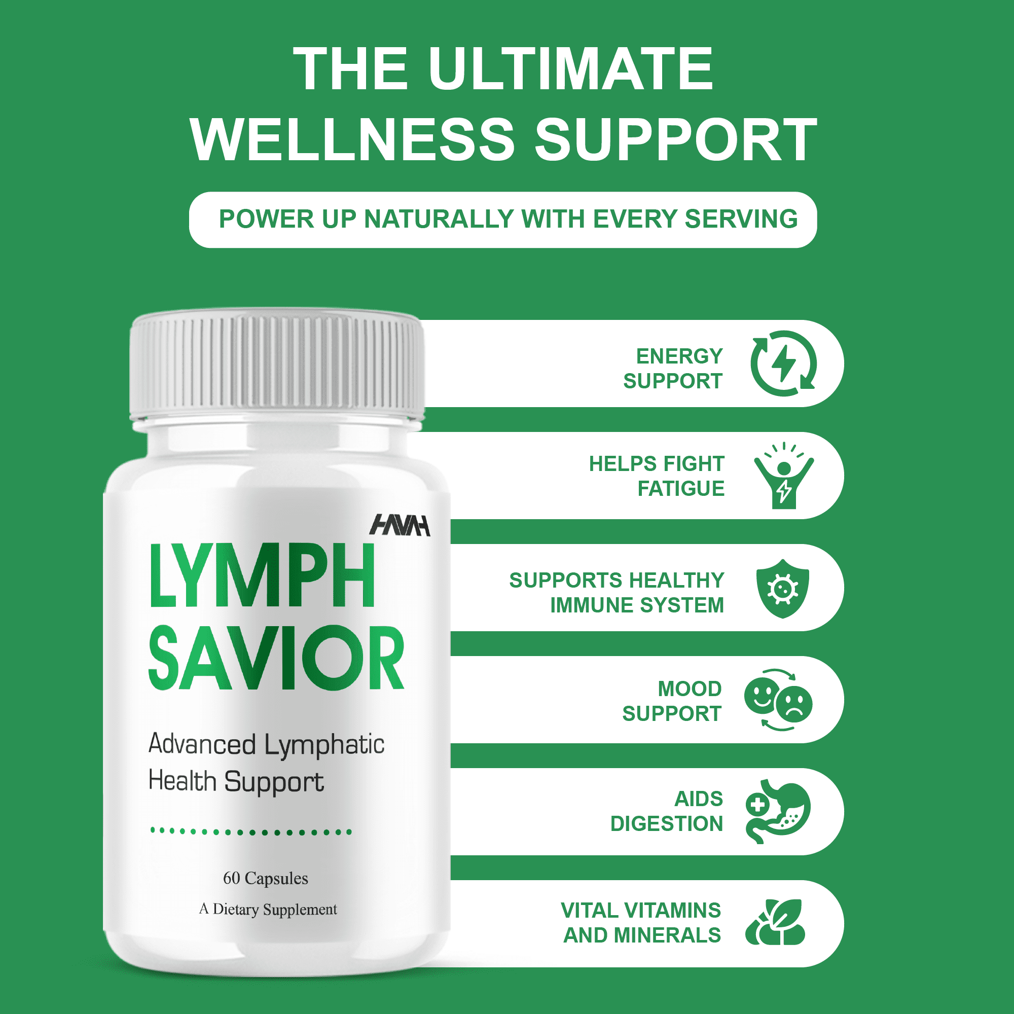 Lymph Savior Lymphatic Health Support, LymphSavior Advanced (60 Capsules)