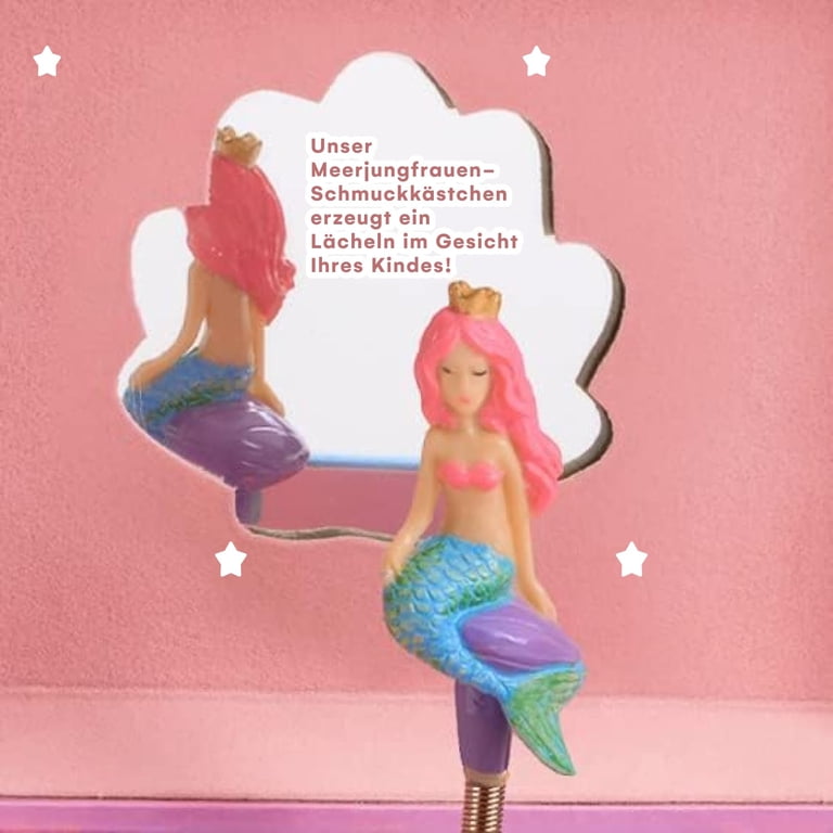 Jewelkeeper Mermaid Musical Trinket Box for Children, Narwhal