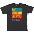 thumbnail image 3 of Inktastic Eat Sleep Jiu Jitsu Repeat T-Shirt, 3 of 5
