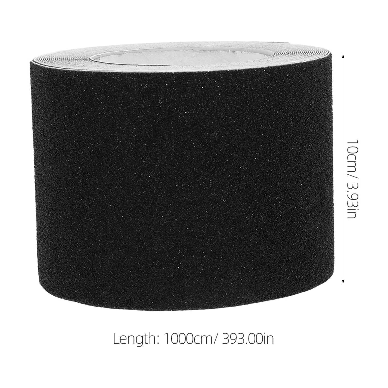 LOLIPPYY Black Anti Skid Tape for Outdoor Steps Abrasive Safety Tape