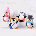 thumbnail image 2 of Maomia 8 Piezas Lindas Figuras De Pingüino Mini Figuras De Pingüino Colección Juego Pingüino Pastel Decoración Hadas Jardín Fiesta Decoración, 2 of 5
