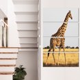 thumbnail image 1 of Girafe Unique en Afrique Marchant - Grande Impression sur Toile Africaine, 1 of 3