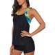 thumbnail image 2 of Xishao Mujer Traje de Baño de Dos Piezas Bañador de Elastia Deportivo A-Negro CH A-Negro CH Xishao ropa, 2 of 2