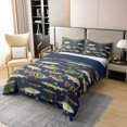thumbnail image 3 of Erosebridal 3D Pike Fish 100% Cotton Comforter Cover King, Hunting and Fishing Bedding Sets King Size, Rustic Animal Reversible Bed Set, Ultra Soft Room Decoration, 3pcs（No Comforter）, 3 of 8