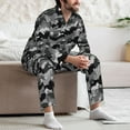 thumbnail image 6 of Bingfone Men's Pajama Set 2 Piece Loungewear PJs, Long Sleeve with Pajama Pants-Horse Silhouette, 6 of 7