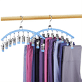 thumbnail image 3 of Organizador de leggings para armario, perchas metálicas giratorias para pantalones, perchas para pantalones de yoga, organizador de armario que ahorra espacio, color gris, 3 of 6