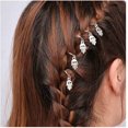 thumbnail image 1 of GHSDFBB Hamsa Dreadlock Hair Ring Silver Hamsa Hand Hair Braid Rings Minimal Hair Braid Hair Loop Jewelry Accessories for Women and Girls (Silver Hamsa Hand), 1 of 4