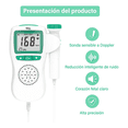 thumbnail image 3 of Monitor Doppler Frecuencia Cardíaca Fetal del Bebé Belug, Blanco/Verde, 3 of 5