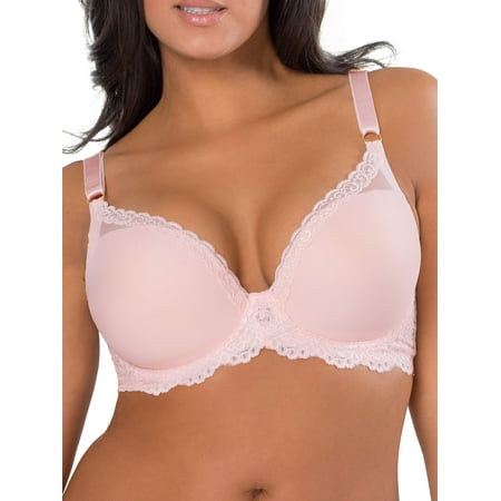 Curvy Plunge Light Lined Bra With Added Support, (Best Support Bra For D Cup)