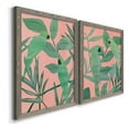 thumbnail image 3 of Pink and Green Birds of Paradise I - Premium Framed Canvas 2 Piece Set - Ready to Hang, 3 of 7