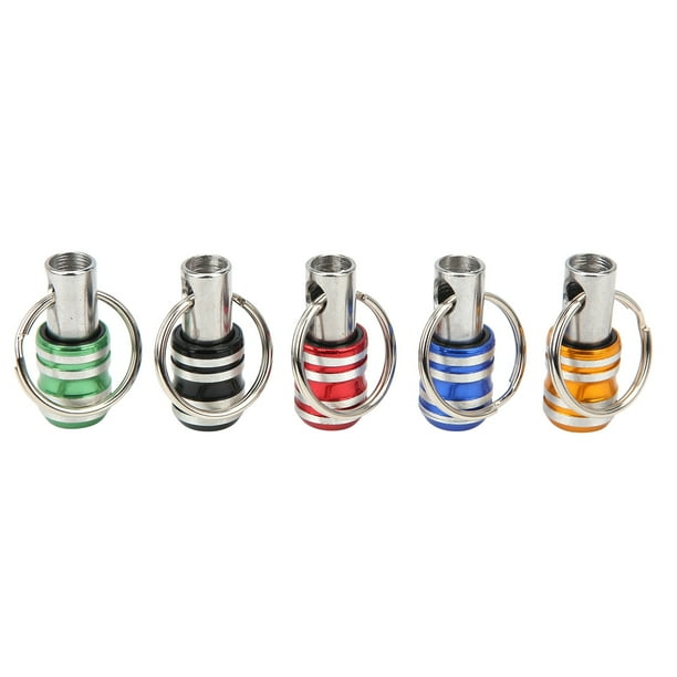 Destornillador 5pcs Llavero de Llavero bits bits Aleación de aluminio 3slot 1/4in Herramienta rápida