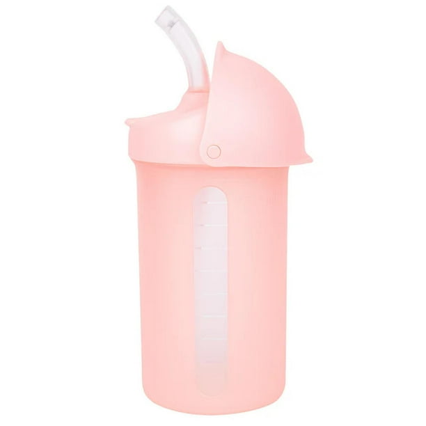 Vaso Con Popote Para Bebes De 9 Oz Color Rosa Boon