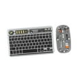 thumbnail image 4 of Combo de teclado y ratón inalámbricos, accesorios de ordenador recargables, carcasa transparente resistente para oficina y hogar con retroiluminación Negro, 4 of 9