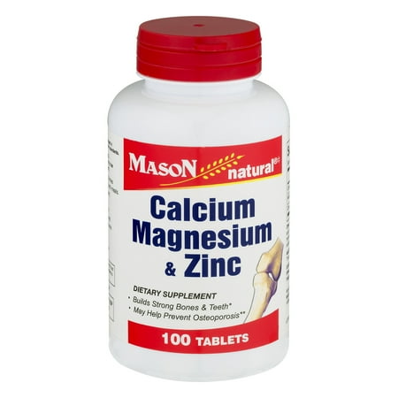 Mason Natural Magnesium - (2 Pack) Mason Natural Calcium Magnesium & Zinc -100 CT