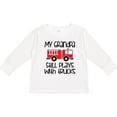 thumbnail image 3 of Inktastic Firefighter Grandpa Plays with Trucks Boys or Girls Long Sleeve Toddler T-Shirt, 3 of 5