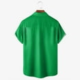 thumbnail image 3 of Tuosodrolic Mens St.Patrick's Day Shirt Irish Clover Print Casual Short Sleeve Hawaiian Button Up Shirts Graphic Tees Top, 3 of 4